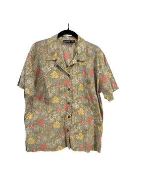 Vintage Patagonia Women's Hawaiian Tropical Floral Shirt Size L